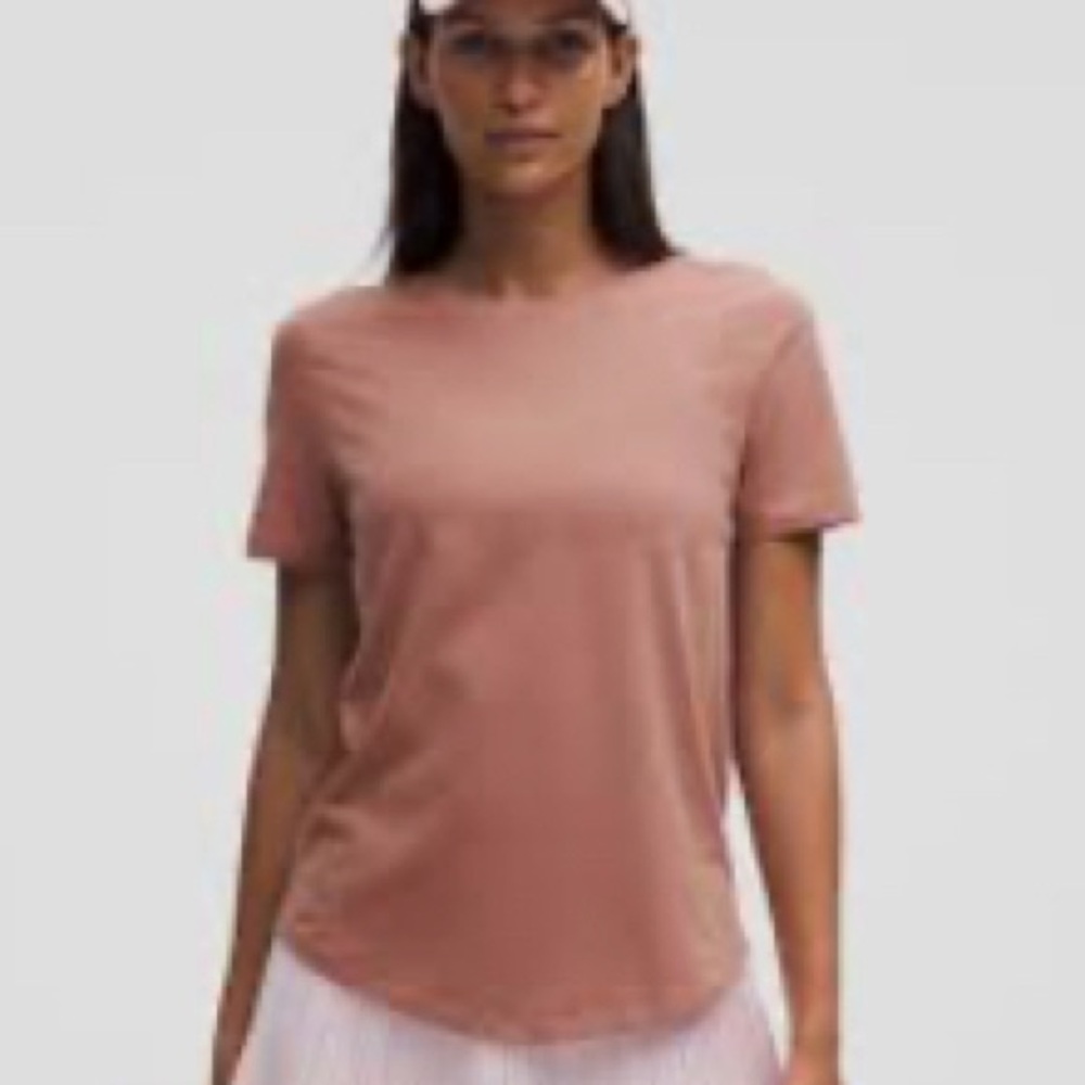 LULULEMON ATHLETICA, LOVE CREWNECK TEE, “Dusty Rose” WM’S-SZ 6